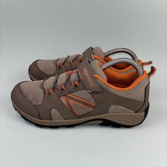 Merrell Outback Trail Chaser Outdoor Shoes Sneakers Tan Orange Big Kids Size 7M - Picture 3 of 9